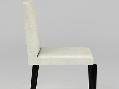 无扶手餐椅模型3d模型
