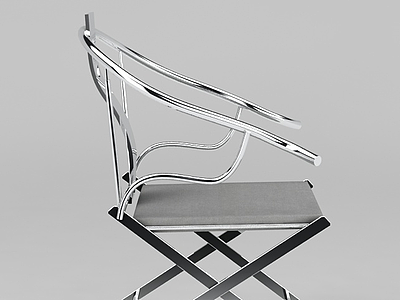 不锈钢交椅模型3d模型