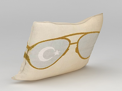 3d印花眼镜抱枕免费模型
