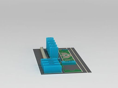 3d广场设计模型