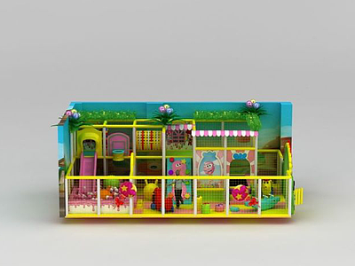 儿童游乐场淘气堡模型3d模型