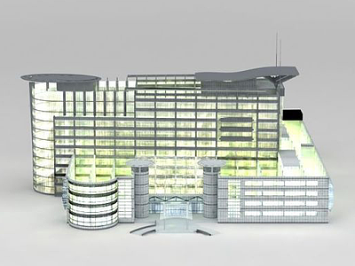 玻璃大楼3d模型