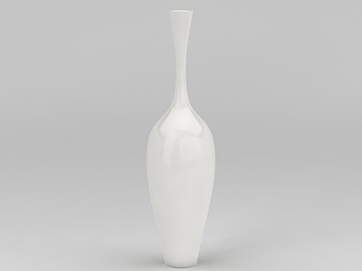 长颈细口花瓶模型3d模型