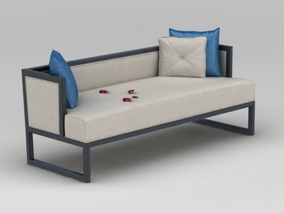 中式长沙发模型