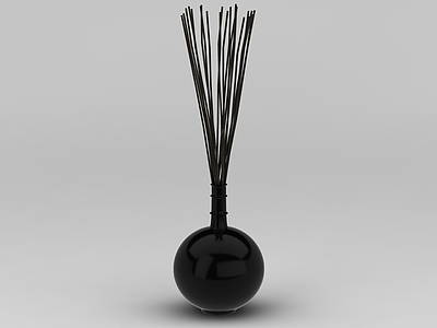 中式花瓶模型