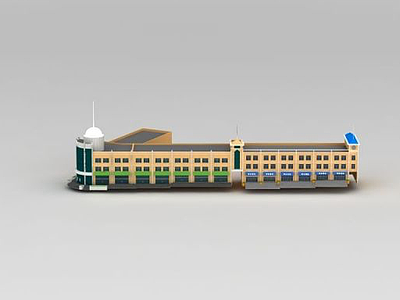 3d高档酒店模型