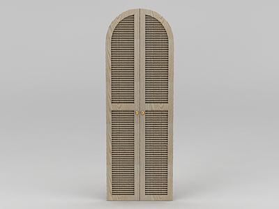 拱形衣柜门模型3d模型