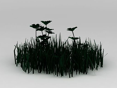 公园花草3d模型