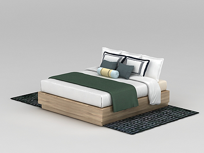 3d床被寝具免费模型