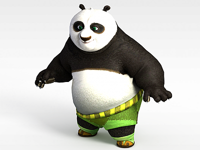 功夫熊猫模型3d模型