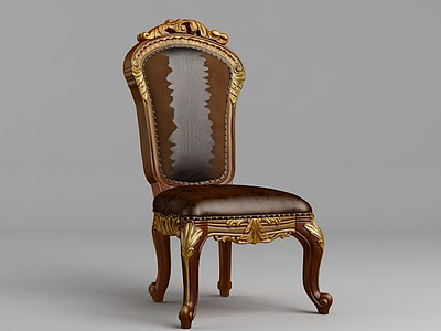 欧式古典椅子模型