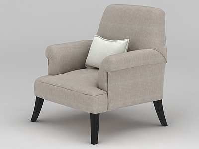软包舒适沙发椅模型3d模型