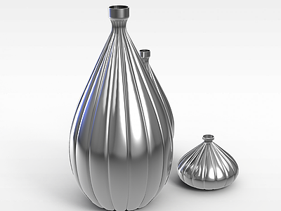 创意热气球花瓶模型3d模型