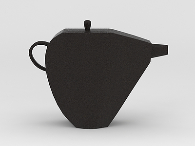 3d复古古董茶壶免费模型