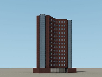 3d现代建筑大楼模型