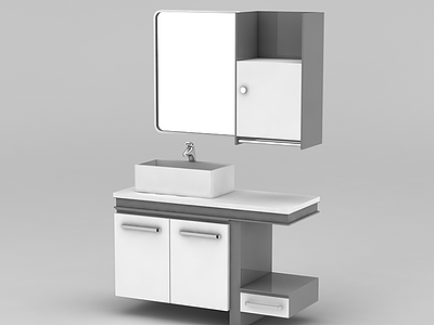 浴室柜模型3d模型