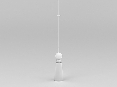 3d单头小吊灯免费模型