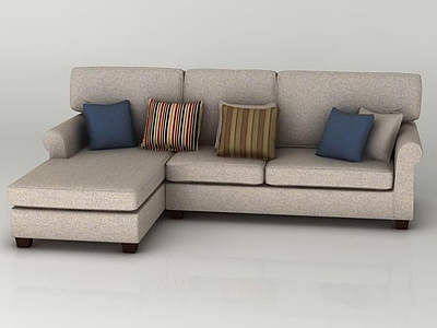 组合拐角沙发3d模型