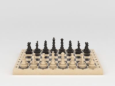 3d西洋棋模型