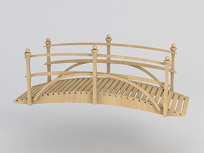 3d景观木桥免费模型