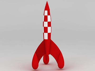 3d玩具火箭模型