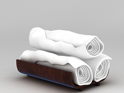 一次性毛巾模型3d模型
