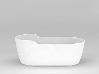 品质独立浴缸3d模型