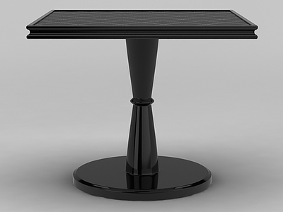 3d方形高脚桌模型