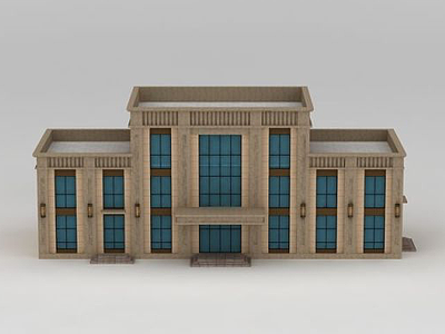 欧式办公楼模型3d模型