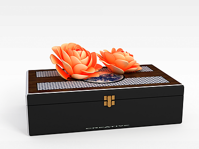中式珠宝收纳盒模型3d模型