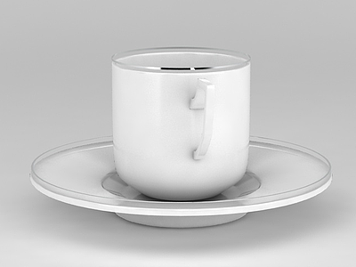 3d陶瓷茶杯免費模型