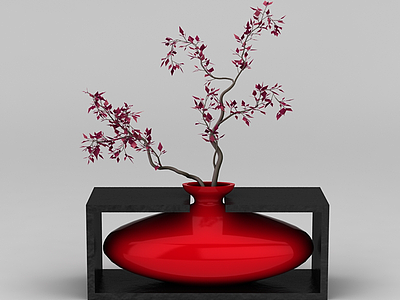 3d中式风格艺术花瓶免费模型