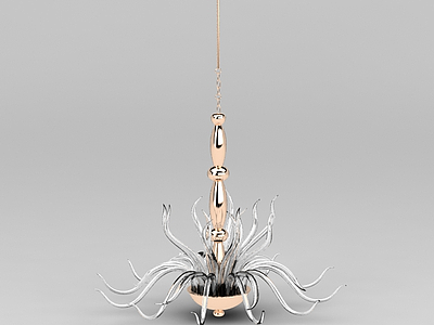 3d创意花形吊灯免费模型