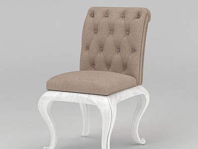 欧式餐椅模型3d模型