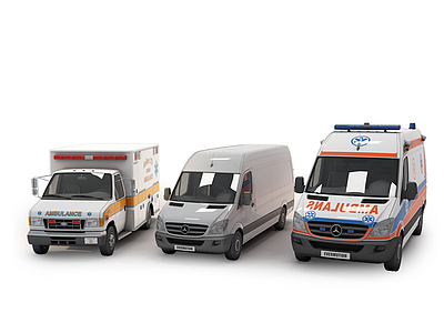 救护车模型3d模型