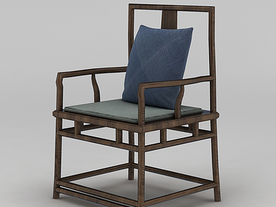 古典扶手椅模型3d模型