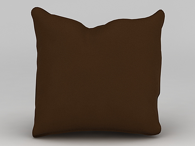 3d褐色抱枕免费模型