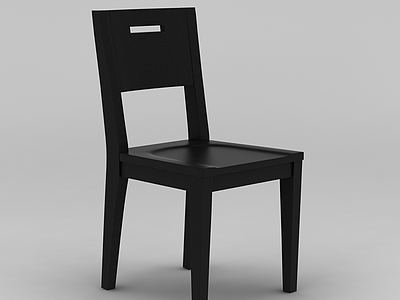3d中式家用实木餐椅免费模型
