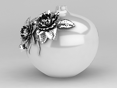玻璃钢装饰花瓶模型3d模型
