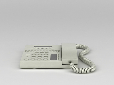 3d电话座机模型