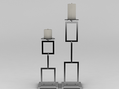 3d现代工艺烛台免费模型
