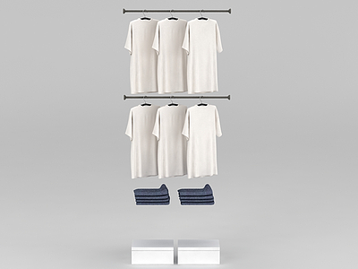 服装店衣服模型3d模型