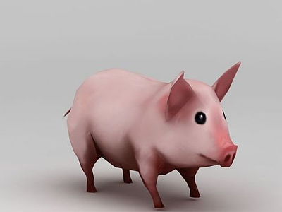 3d小粉猪免费模型