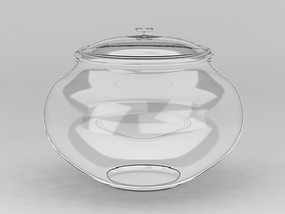 3d透明玻璃坛子免费模型