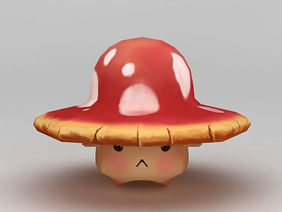 卡通蘑菇模型3d模型