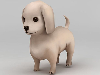 3dQ版小狗免费模型