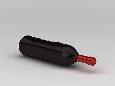 3d干红葡萄酒模型