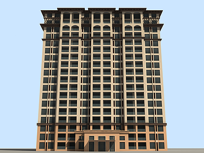 高层商务楼模型3d模型