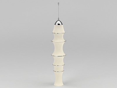 纱布灯罩吊灯模型3d模型