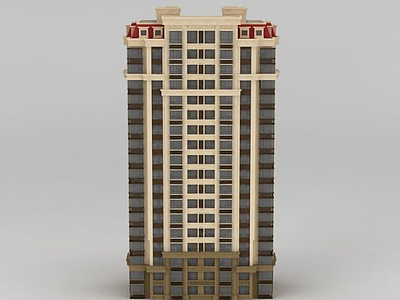 高层楼房模型3d模型